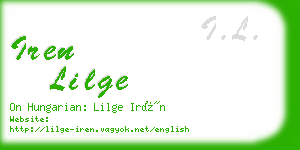 iren lilge business card